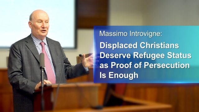 Massimo Introvigne Displaced Christians Deserve Refugee Status as Proof of Persecution Is Enough